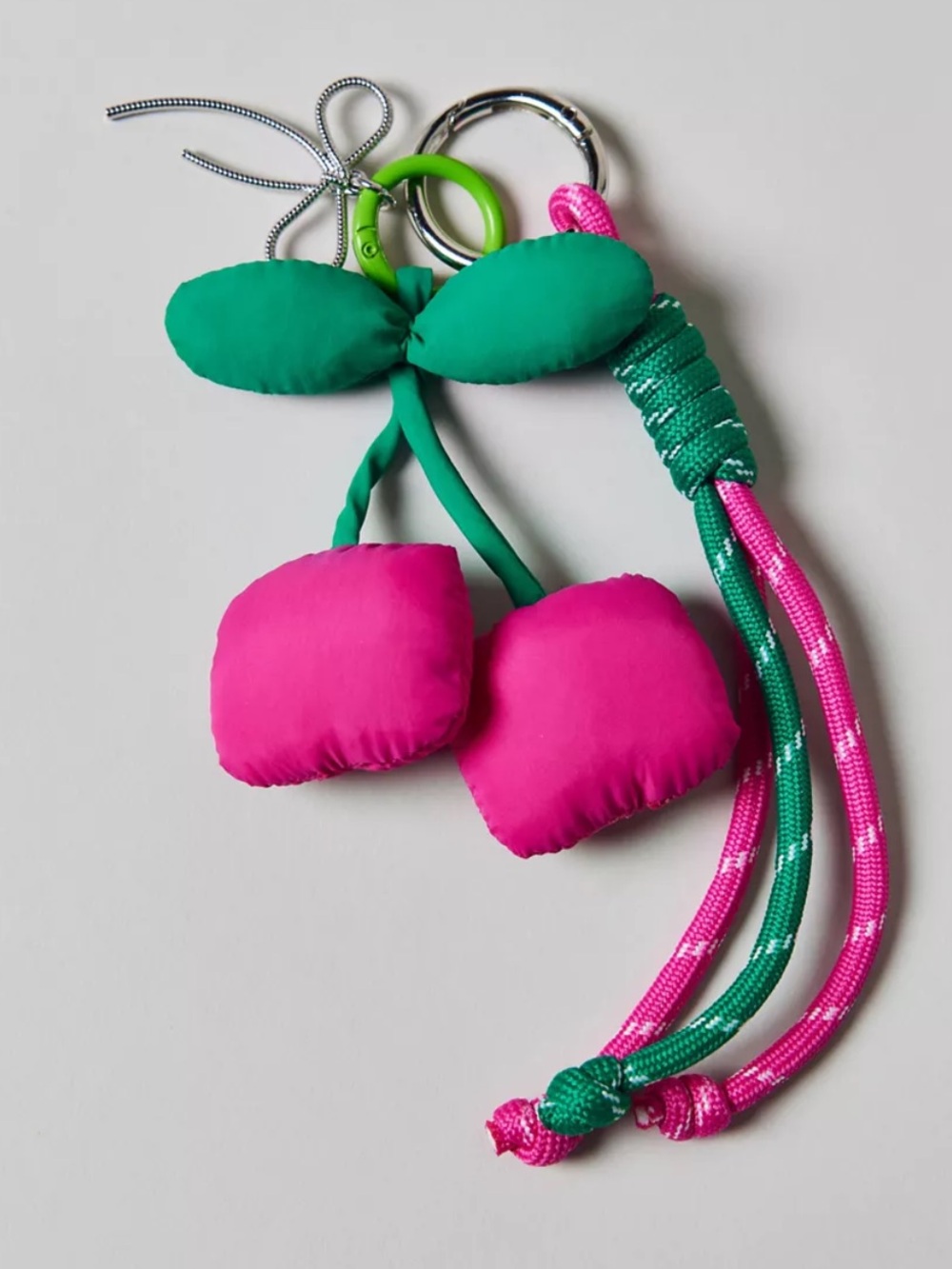 NEW UO Cherry plush keychain purse charm